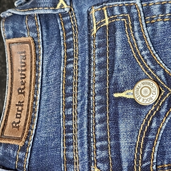 ROCK REVIVAL JESSICA EMBROIDERED SKINNY DENIM JEAN - Picture 4 of 15